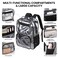 BORMELUN Organized with Our Clear Backpack and Lunch Bag Sets for Kidsclear backpack and double lunch bag setblack