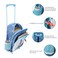 Bioworld Disneys Stitch 16 Rolling Travel Backpack With Wheels And A Keychain