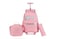 kingdisen Rolling travel Laptop Backpack for school Teens Girls STAR HEART PINK