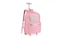 kingdisen Rolling travel Laptop Backpack for school Teens Girls STAR HEART PINK