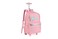 kingdisen Rolling travel Laptop Backpack for school Teens Girls STAR HEART PINK
