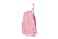 kingdisen Rolling travel Laptop Backpack for school Teens Girls STAR HEART PINK