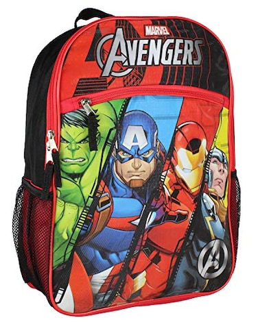 Bioworld Marvel Avengers Backpack Iron Man Thor Hulk Captain America Travel 16 Backpack