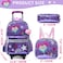 Meetbelify Rolling Backpack for Girls School Backpack with Wheels Kids Sequin Roller Luggage for Elementary Kindergarten Students with Lunch Box Pencil Case for Girls 512 Years Old