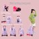 Mfikaryi Rolling Backpacks for Girls Plain School Backpack Cute Girls Backpack with Wheels