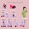 Mfikaryi Rolling Backpacks for Girls Plain School Backpack Cute Girls Backpack with Wheels