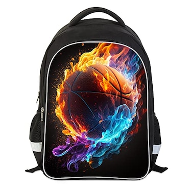 RTBBCKS School Backpack for Boys Basketball Backpack for Boys School Bag Suitable for 618 Kid for Children Teens Elementary Middle School Bookbag Travel Back