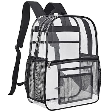 USPECLARE Clear Backpack for Stadium Approved 12612 Water proof Clear Bag for Stadium Events and Concert Work Sport Event