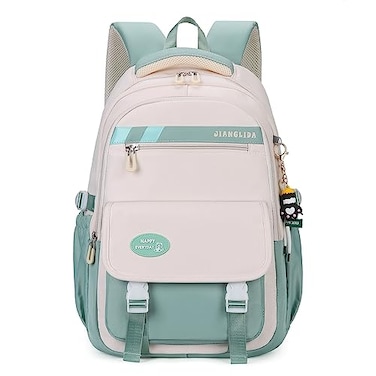 VIDOSCLA Teen Girls Backpack for School Colorblocking Sports Kids Backpack for Teens Middle School Students Bookbag