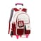 ZHANAO Colorblocking Rolling Backpack for GirlsKawaii School Bag with WheelsTrolley Bookbags for Primary Students