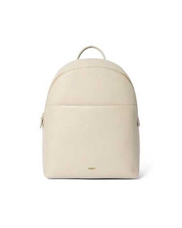 ECCO Unisex Medium Leather Backpack Sand Medium