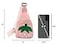 Hiflyer Pink Strawberry Sling Backpack Small Backpack for Girls Kawaii Bag Lightweight Canvas Adjustable Shoulder Strap Zipper 8x5x2 inches