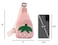 Hiflyer Pink Strawberry Sling Backpack Small Backpack for Girls Kawaii Bag Lightweight Canvas Adjustable Shoulder Strap Zipper 8x5x2 inches