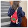Hiflyer Small Sling Backpack Rabbit Strawberry Design Mini Backpack for Girls Adjustable Shoulder Strap Zipper Closure 8x5x2 Inches 02 liters