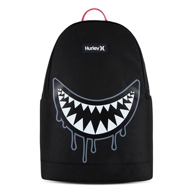 Hurley UnisexKids Graphic Backpack BlackBlack One Size