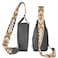 KFXFENQ Sling Bag for Women PU Leather Small Crossbody Backpack Multipurpose Chest Cycling Dark Grey