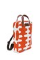 maika MAIKA Recycled Canvas Zippered Backpack Echo Tangerine Red