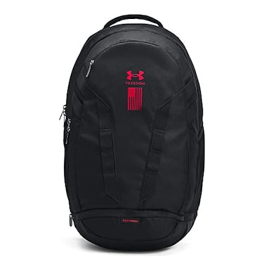 Under Armour UnisexAdult Hustle 50 Backpack 017 Black Black Red One Size Fits All