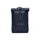 RAINS Rolltop Rucksack Blue Water Resistant Water Repellent Rolltop Backpack Padded Straps AirMesh Back Minimalist Contemporary Urban Design