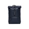 RAINS Rolltop Rucksack Blue Water Resistant Water Repellent Rolltop Backpack Padded Straps AirMesh Back Minimalist Contemporary Urban Design