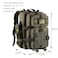 Hannibal Tactical 45L MOLLE Assault Backpack Tactical Backpack Military Army Camping Rucksack with Bottle Holder 3Day Pack Trip wUSA Flag Patch DRings Olive