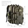Hannibal Tactical 45L MOLLE Assault Backpack Tactical Backpack Military Army Camping Rucksack with Bottle Holder 3Day Pack Trip wUSA Flag Patch DRings Olive