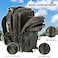 Hannibal Tactical 45L MOLLE Assault Pack Tactical Backpack Army Military Camping Rucksack with Bottle Holder 3Day Pack Travel Trip wUSA Flag Patch DRings German Flecktarn