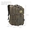 Hannibal Tactical MOLLE Assault Backpack Tactical Backpack Military Army Camping Rucksack 3Day Pack Trip wUSA Flag Patch DRings Olive