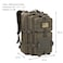 Hannibal Tactical MOLLE Assault Backpack Tactical Backpack Military Army Camping Rucksack 3Day Pack Trip wUSA Flag Patch DRings Olive