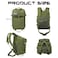 WOLT Military Tactical Backpack for Men 45L Molle Backpack 3 Day Assault Pack Bug Out Bag Heavy Duty Rucksack for Hiking GymArmy Green