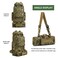 HongXingHai 100L Camping Hiking BackpackMolle military Tactical rucksack backpackWaterproof Lightweight Hiking Backpack