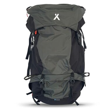Bear Grylls 65L 5L Hiking Hydration Backpack Perfect For Backpacking Large Pack With Separated Bottom Compartment Camping Mountain Biking Skiing Snowboarding For Men and Women Black