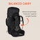 Kelty Coyote 60105 Liter Internal Frame Backpack Hiking Backpacking Travel Adjustable Torso 65L Black