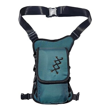 Larswon Thigh Pack Leg Bag Thigh Pouch Bag Tactical Waist Bag Motorcycle Bag Waterproof Teal