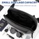 YOVERGA Crossbody Fanny Pack 15L Small Sling Bag Water Resistant Handled Pouch with Adjustable Strap D Ring for Travel Running Hiking EDCGrey