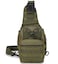 Rullar Small Hiking Daypack Sling Chest Bag Multifunctional Shoulder Messenger Crossbody Backpack Camping Pack Army Green