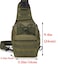 Rullar Small Hiking Daypack Sling Chest Bag Multifunctional Shoulder Messenger Crossbody Backpack Camping Pack Army Green