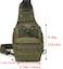 Rullar Small Hiking Daypack Sling Chest Bag Multifunctional Shoulder Messenger Crossbody Backpack Camping Pack Army Green