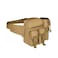 FAMI Tactical Waist Pack Pouch With Water Bottle Pocket Holder Waterproof Molle Fanny Hip Belt BagTan