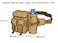FAMI Tactical Waist Pack Pouch With Water Bottle Pocket Holder Waterproof Molle Fanny Hip Belt BagTan