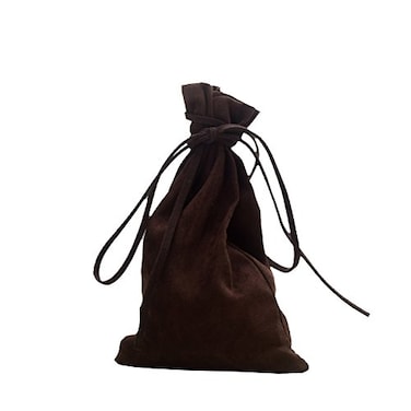 BLESSUME Medieval Pouch Drawstring Bag Renaissance Viking Costume Belt Pouch Waist Bag Brown