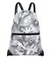 HOLYLUCK Drawstring Backpack Bag Sport Gym Sackpack grey camo