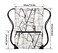 HOLYLUCK Drawstring Backpack Bag Sport Gym Sackpack metallicwhite
