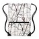 HOLYLUCK Drawstring Backpack Bag Sport Gym Sackpack metallicwhite