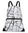 HOLYLUCK Drawstring Backpack Bag Sport Gym Sackpack metallicwhite