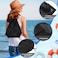 PLULON 2Pcs Drawstring Bags Bulk Black Drawstring Backpack String Backpack Cinch Sack Sport Gym Backpack Bags for Yoga Traveling Outdoor Sports