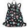 Ryushoyo Drawstring Backpack Gym String Bag Drawstring Sackpack Sport Cinch Bag For Womens Girls Mens Stars Black