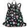 Ryushoyo Drawstring Backpack Gym String Bag Drawstring Sackpack Sport Cinch Bag For Womens Girls Mens Stars Black