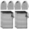 Sliverdew 10PCS Small Mesh Bags Drawstring Black Nylon Mesh Drawstring Bag Mini Mesh Pouch Bag Nylon Net Bags with Drawstrings Small Travel Stuff Bags Sacks 8 x 12 inch