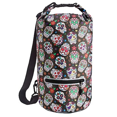 Skog &Atilde;&hellip; Skog Kust DrySak Roll Top Waterproof Bag for Travel Outdoors 20L Sugar Skulls